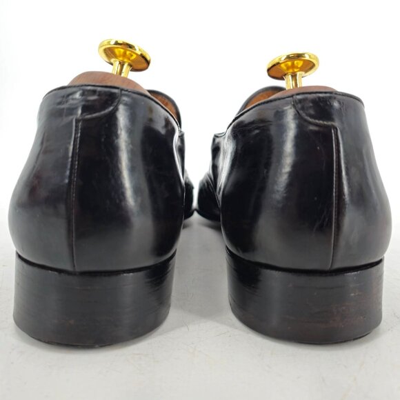 Vintage Bally Switzerland Exotic Ostrich Leather Dress Shoe Men 9.5 Brown Loafer - Picture 12 of 12